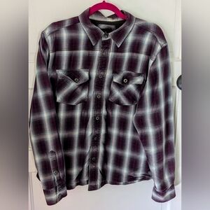 Prana Women's Snap Front Waffle Lined Shirt/Light Jacket, Size M